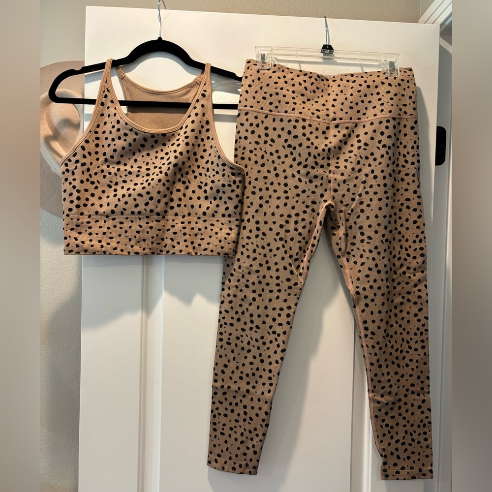 Zella leopard workout set